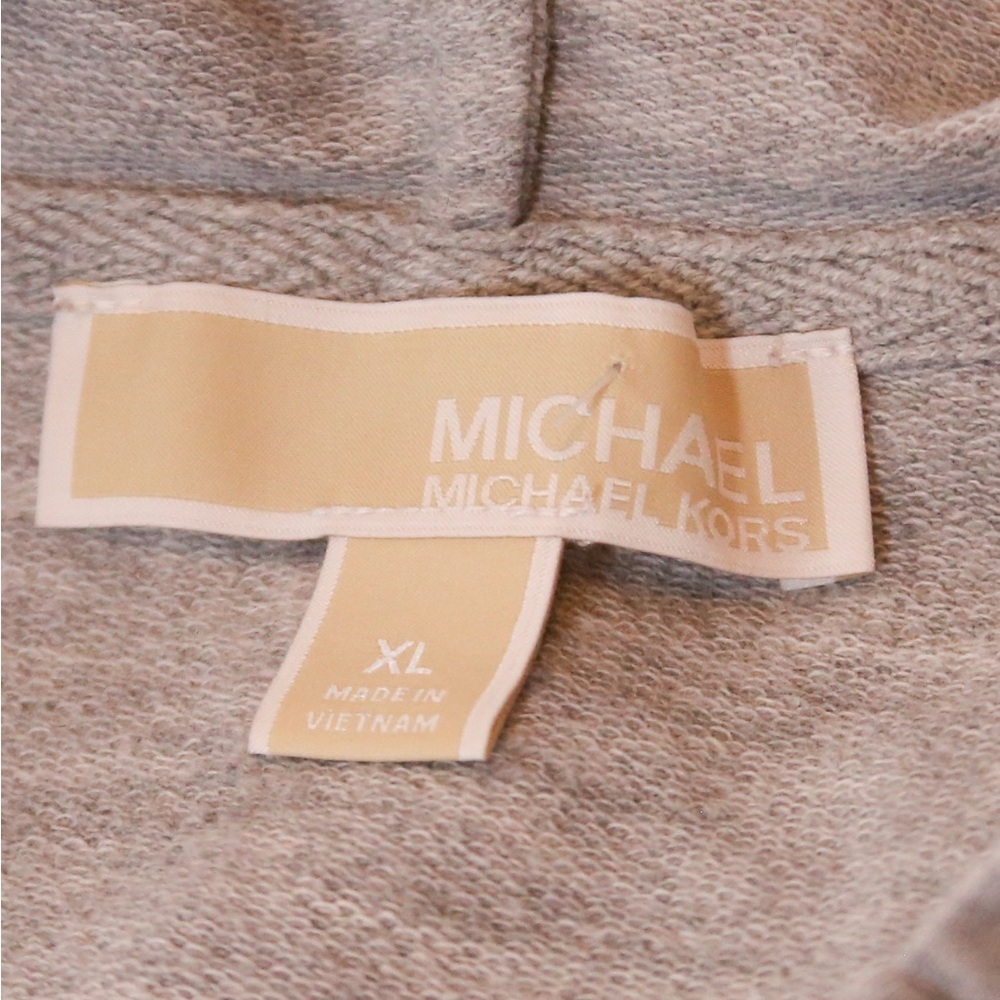 Michael Kors Lightweight Hoodie Pullover XL Gray Casual Athleisure Top - Picture 11 of 13